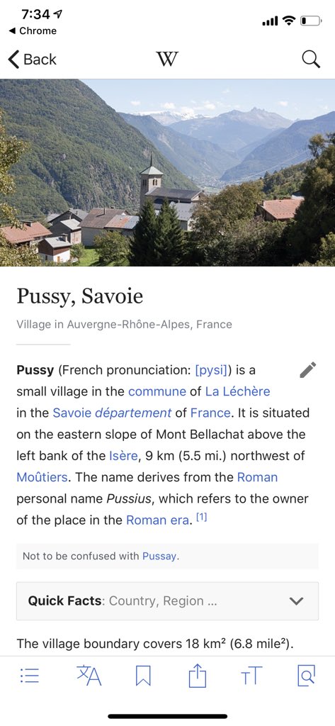 LilFactsCom's tweet photo. There is a small village named "Pussy" in France - People living in the village are called "Pussies". https://t.co/iiUJXvLkPA