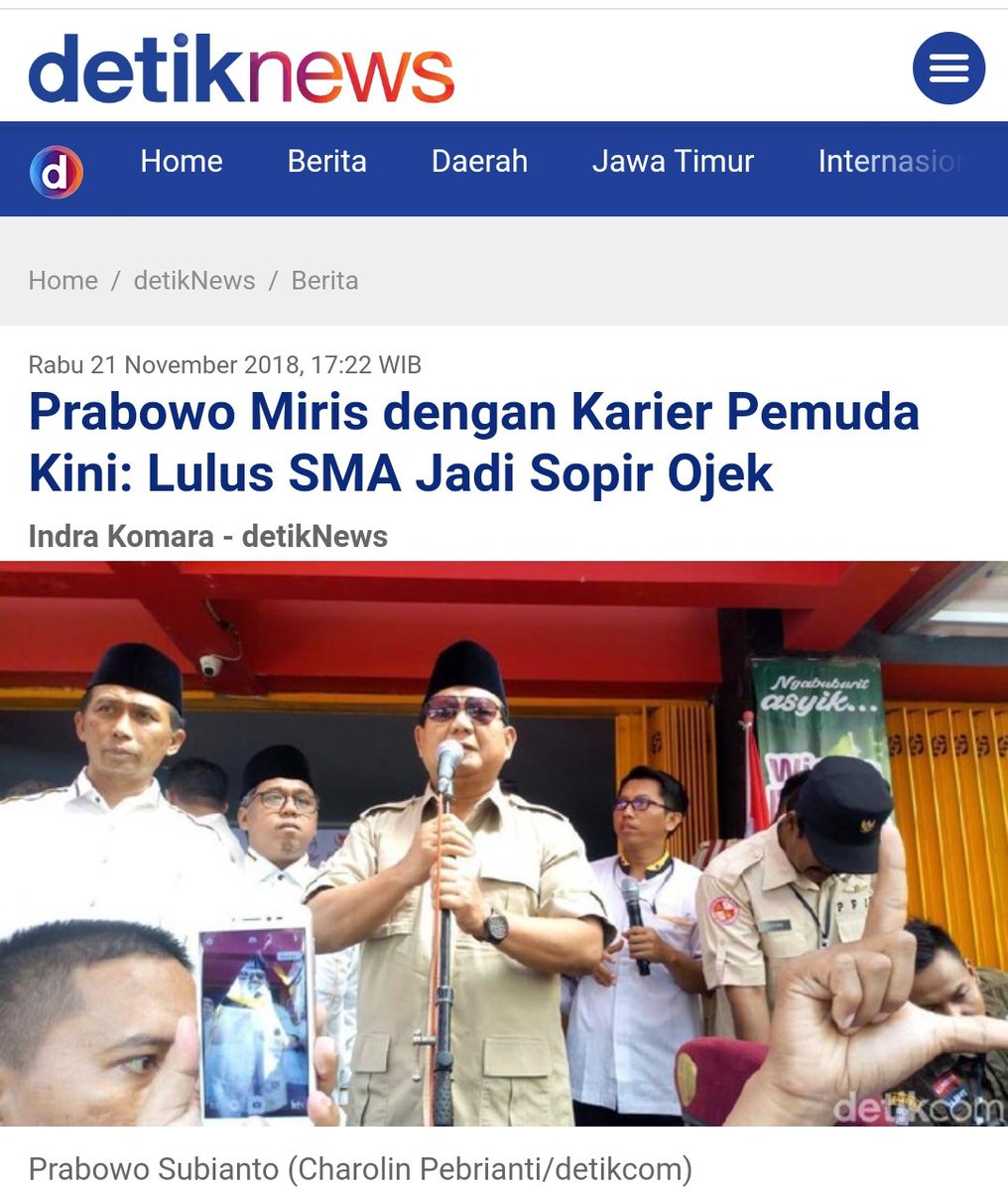 RiyantAriel's tweet photo. Habis minta maaf pada warga Boyolali,Sekarang Profesi tulang ojek yang di rendahkan.

Padahal banyak dari karyawan nyambi ngojek,ada pula yang sengaja keluar kerja karena lebih nyaman Narik OJEK.

Capres kok begini amat sih,mulut lemes gak jelas,nyakitin hati mulu kalo ngomong https://t.co/GP6PsLvI0g