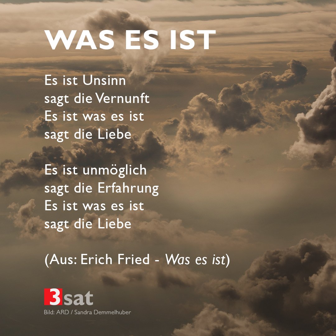 Liebe es es ist fried ist gedicht sagt was erich die Erich Fried