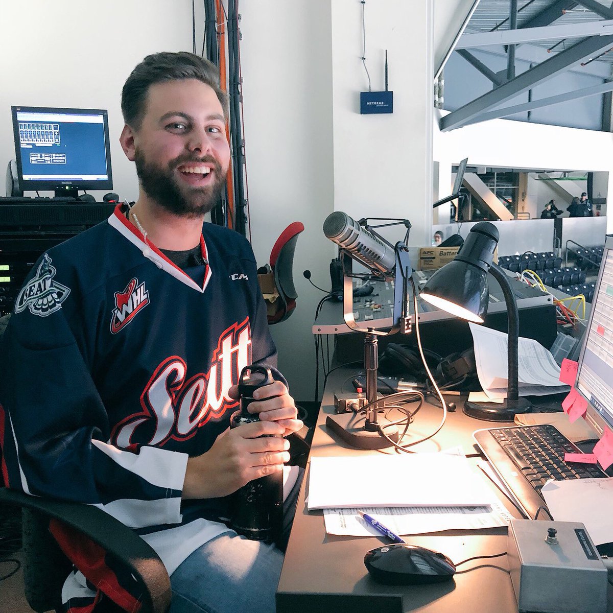 thetylerthomas_'s tweet photo. Mad respect to the best of the best, @RealmofHelm for the job he does every game. Humbled to use his mic tonight.

Oh, and congrats to Nolan Volcan on being my first goal call... hope you kept that puck. 😏😏 https://t.co/1HvufGF98u