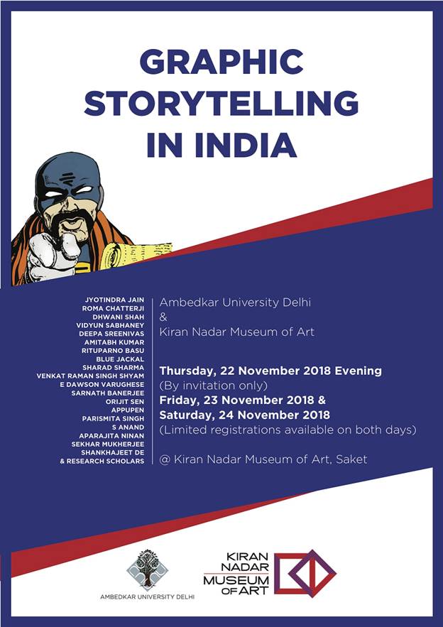 MATTERS OF ART (@mattersofart) on Twitter photo Symposium on Graphic Storytelling in India at KNMA, Saket | 23 - 24 November 2018, 10.00am - 7.00pm <a href="/KNMAIndia/">Kiran Nadar Museum of Art</a> #AmbedkarUniversty #graphicstorytelling #symposium #graphicnovels #Delhi Symposium on Graphic Storytelling in India at KNMA, Saket | 23 - 24 November 2018, 10.00am - 7.00pm <a href="/KNMAIndia/">Kiran Nadar Museum of Art</a> #AmbedkarUniversty #graphicstorytelling #symposium #graphicnovels #Delhi