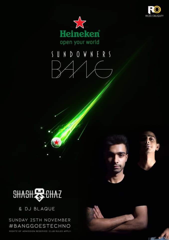 Gear up for this Sunday as #BANGGOESTECHNO ft. Shash &amp; Chaz! 
You don’t wanna miss this.