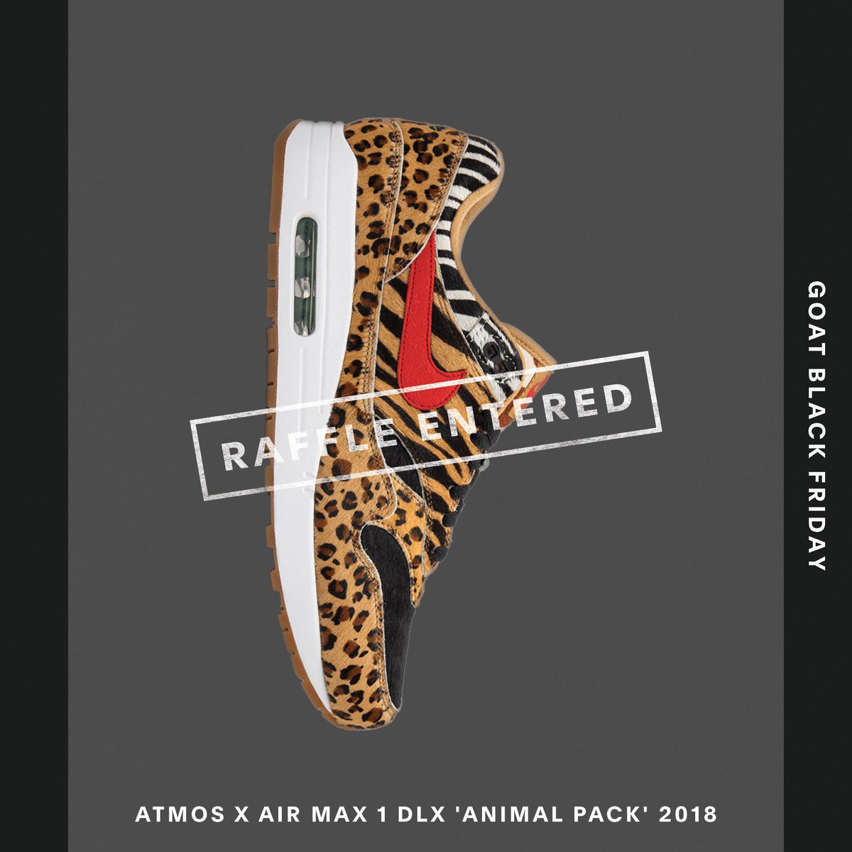 ckl970924's tweet photo. Enter the #GOATBlackFriday Raffle for your chance to win the most coveted sneakers and other prizes. @goatapp https://t.co/zf2HDY0TrE https://t.co/KLfiiXusVz