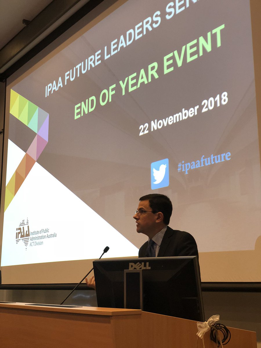 ANUCrawford's tweet photo. “There’s some weariness around reforming the public service. It’s understandable. But we want to call out the concerns and take them on.”
David Williamson discusses the #APSreview at tonight’s @IPAAFuture event. #ipaafuture https://t.co/tLUFWW3YnK