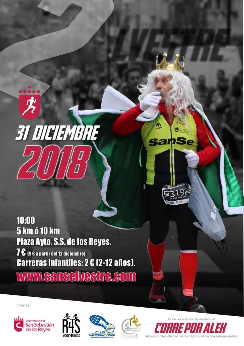 MPerdiguero_'s tweet image. ⛅️ Buenos días #SanSe
¡Enorme Hilario! 🙌🏻
 Un cartel de la #SanSilvestre 2018 que es genial 😀 
Representa muy bien el espíritu de la prueba. 
¿Te apuntas? 
#CorreporAlex
