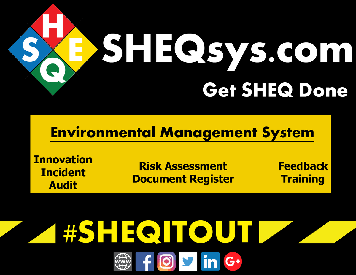 SHEQsys's tweet photo. Use SHEQsys for your Environmental Management!
https://t.co/eqr6SC78gk
#SHEQitOut and #GetSHEQDone with #SHEQsys 

#EnvironmentalManagementSystem #EnvironmentalMangement #Environment #EnvironmentThursday #SHEQManagement #SHEQ #EnvironmentalImpact #ISO14001 #EnvironmentalHazards https://t.co/75QlhXqIbH
