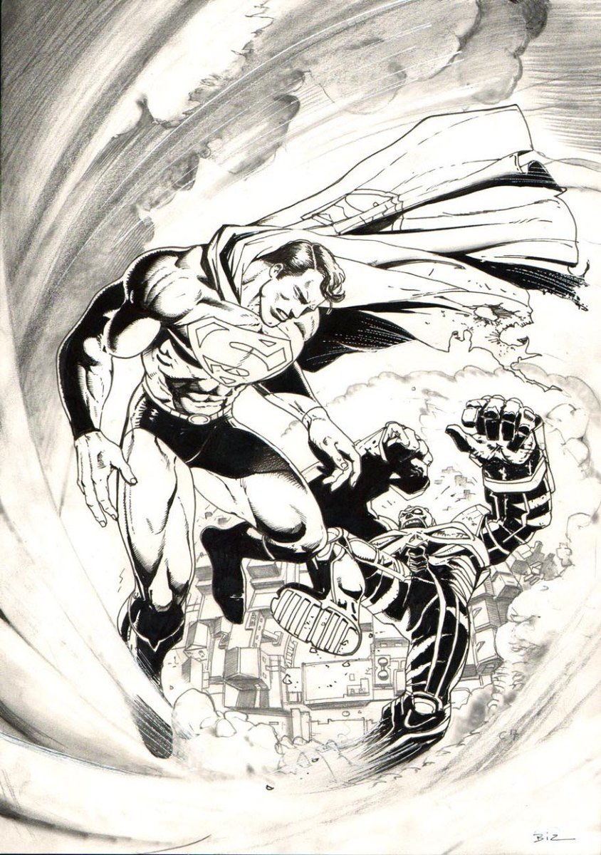 Simon_Bisley's tweet photo. Superman artwork for a Japanese Pachinko machine. https://t.co/Smjs1Fu2bX