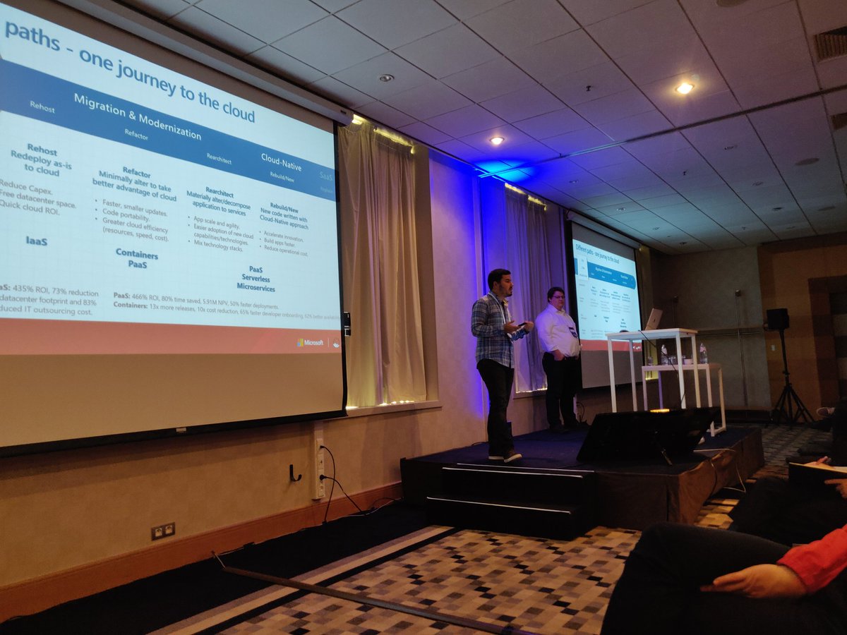 GitteTitter's tweet image. Modernize your apps for Azure. Good stuff on containers and openshift, together with Red Hat #MSTechSummit  @jorgefpalma