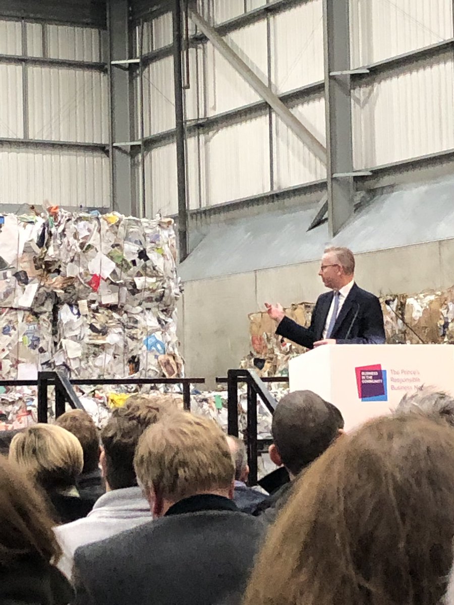 whittso's tweet photo. At the excellent @BITC #WasteToWealth summit at the southwark waste management facility. Business leadership, challenge and keynote speeches from @michaelgove and HRH The Prince of Wales https://t.co/tsp7gqxXmv