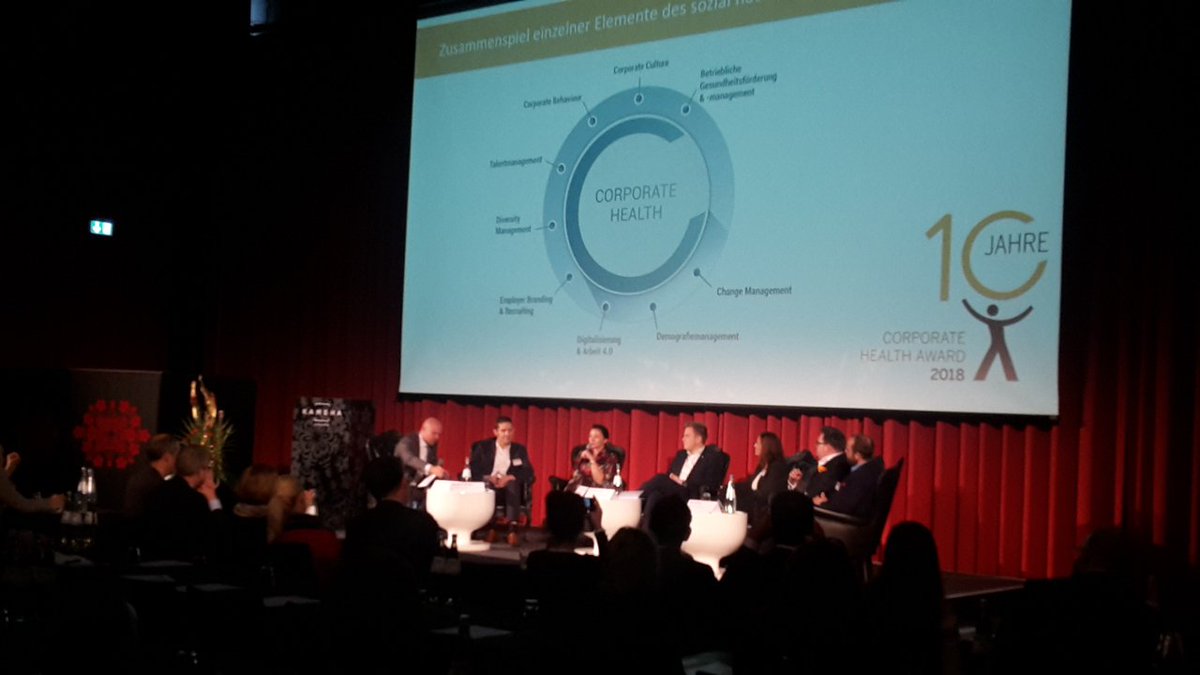 Unser Panel zu sozial nachhaltigem Management beim <a href="/Health_Award/">Corporate Health Award</a>: mit <a href="/telekomag/">Deutsche Telekom AG</a>, <a href="/BundesstadtBonn/">Bundesstadt Bonn</a>, <a href="/MOOVE_GmbH/">MOOVE GmbH</a>, <a href="/professionfit/">PROFESSION FIT BGF</a>, <a href="/iasGruppe/">ias-Gruppe</a> 

#cha18 #healthdefinesfuture
