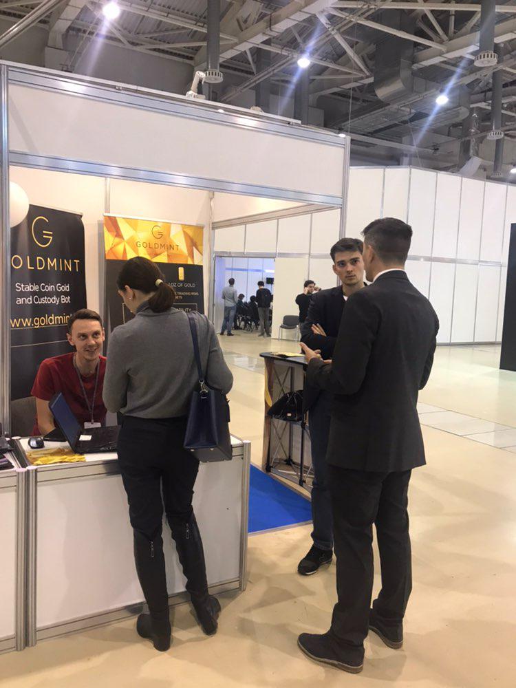 goldmint_io's tweet image. Some photos from "Russian Internet Week." You can still meet us there today and tomorrow. A number of our stand is C15.

#Goldmint $GOLD $MNTP $BTC $ETH