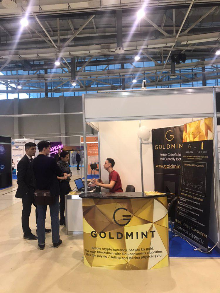 goldmint_io's tweet image. Some photos from "Russian Internet Week." You can still meet us there today and tomorrow. A number of our stand is C15.

#Goldmint $GOLD $MNTP $BTC $ETH