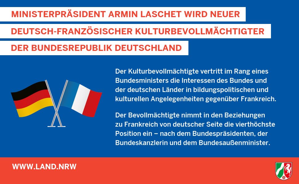 Das Amt des #Kulturbevollmächtigten entspringt dem deutsch-französischen Freundschaftsvertrag von 1963, den der damalige #Bundeskanzler Konrad Adenauer und der französische #Staatspräsident Charles de Gaulle im Pariser Élysée-Palast <a href="/Elysee/">Élysée</a> unterzeichneten.