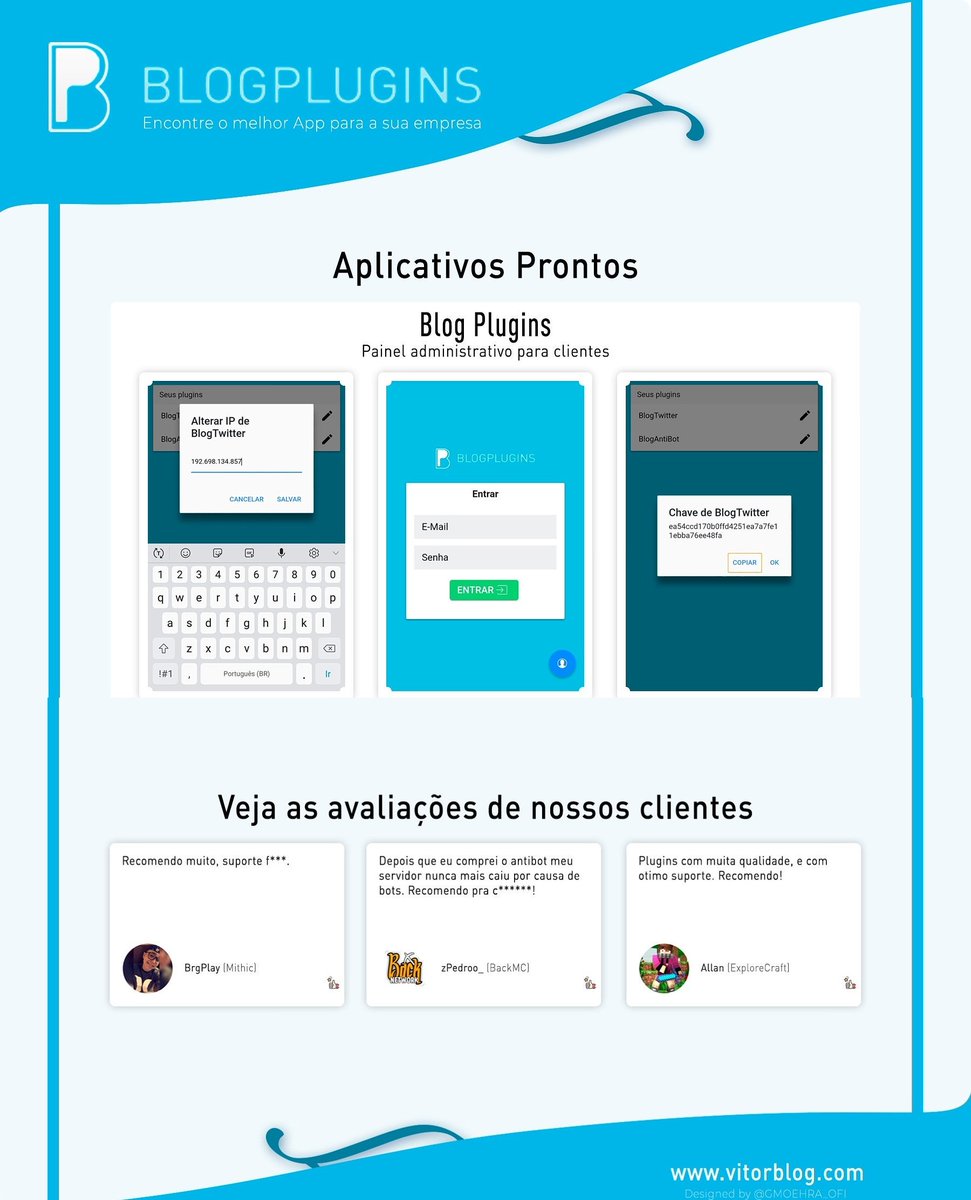 BlogPlugins's tweet image. Nosso Instagram: @BlogPlugins