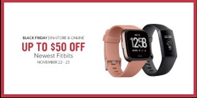 IndigoEatonCtr's tweet photo. Shop now and save up to $50 on the newest Fitbits. Now until Sunday, November 25th. In-store and online. #Fitbit #FitbitVersa #FitbitCharge #FitbitIonic #FitbitAce They make great gifts for family and friends or just for yourself! #GetFit for the holidays! #BlackFriday at #Indigo https://t.co/GzFok2t1Wp