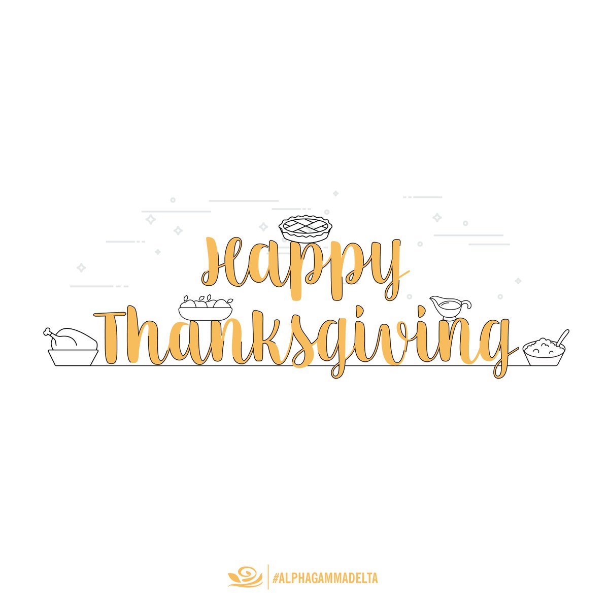 We're sending you warm wishes on this Thanksgiving. We hope you enjoy the holiday weekend with your friends, family and loved ones. Tag a sister below that you're thankful for! #HappyThanksgiving #AlphaGammaDelta #AlphaGam