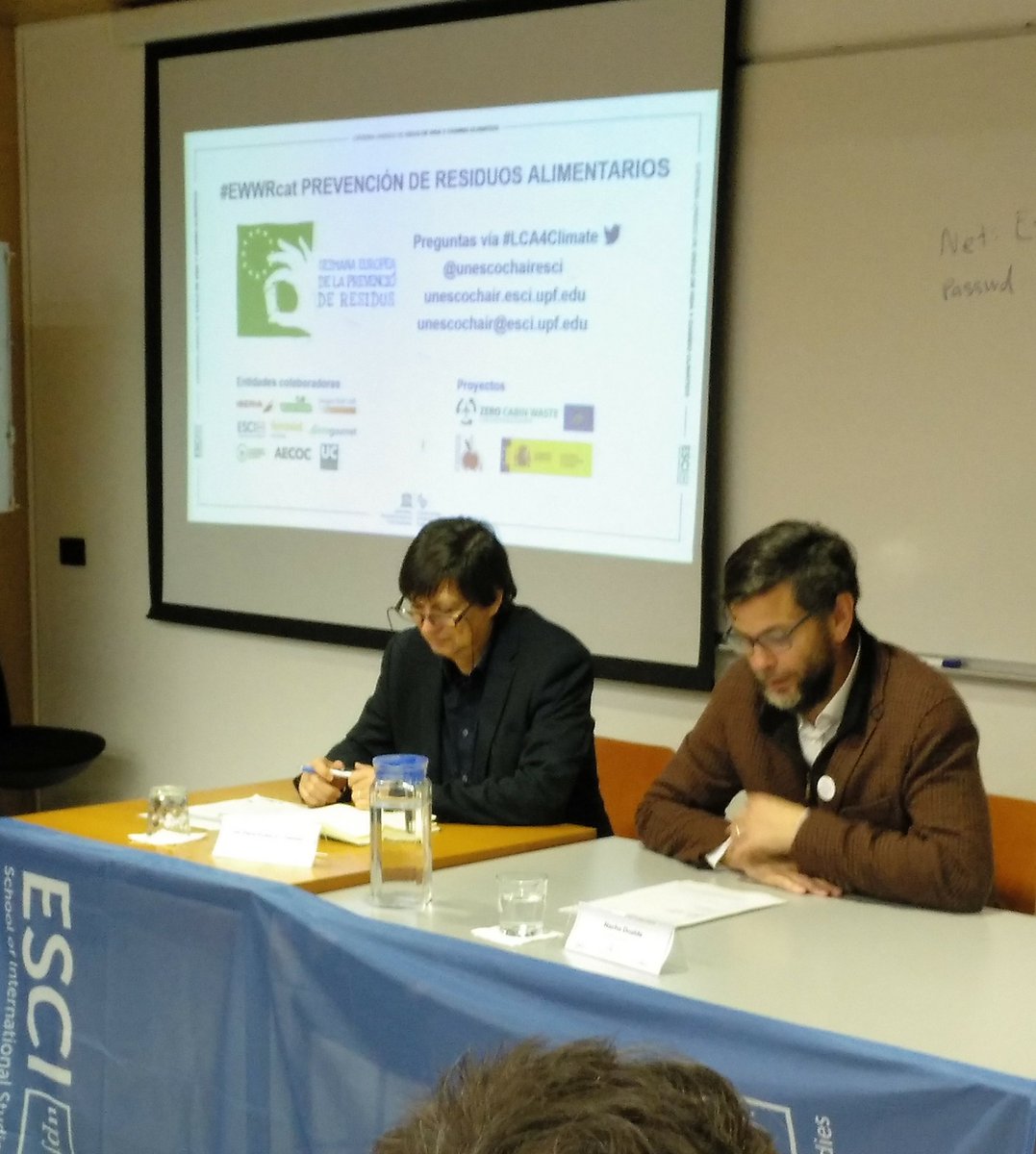 UNESCOChairESCI's tweet photo. Comienza la Jornada “Estrategias integrales para la #prevención de #residuos alimentarios”, enmarcada en la #EWWRCat 👉@ESCIupf
➡️ #LCA4Climate #EWWR2018 #Timetodetox #16JPR https://t.co/XnY1H6UnRw