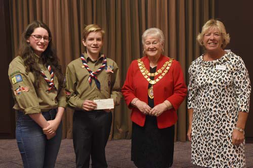 SolihullFITP's tweet image. The Mayor of Solihull Cllr. Flo Nash presented cheques at the Fun in the Park Cheque Presentation Evening.  The Lily Mae Foundation, Solihull Mind and St Basils Nightstop.   Donations also made to FastAid and to local Scouts who were a great help on the day.
