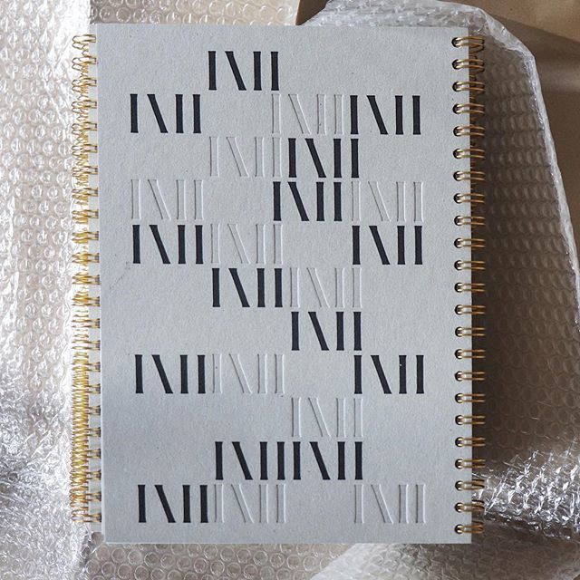 lunch_press's tweet photo. Fresh from the press. Designed by @bunchdesign for @internova_furniture
A4 sketchbook, gold spiral bound. Cover on 2.25mm Eska board, black screen print and blind deboss.
#notebookdesign #debossing #blinddeboss #spiralbound #wirebind #wirebinding #gold… https://t.co/lGNGTcEpWH https://t.co/pYrjus32tX
