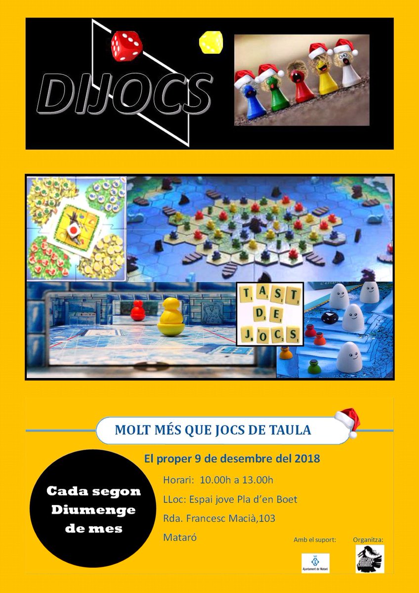 BansheeErrante's tweet image. ¡El próximo domingo 9 de Diciembre a las 10:00h en Banshee celebramos la segunda edición dels #Dijocs , unas jornadas de juegos de mesa pensadas para aquellos que no puedan venir a nuestras #NitsLúdiques!

Os dejamos unas fotos de la última vez para que veáis el ambientazo 😜