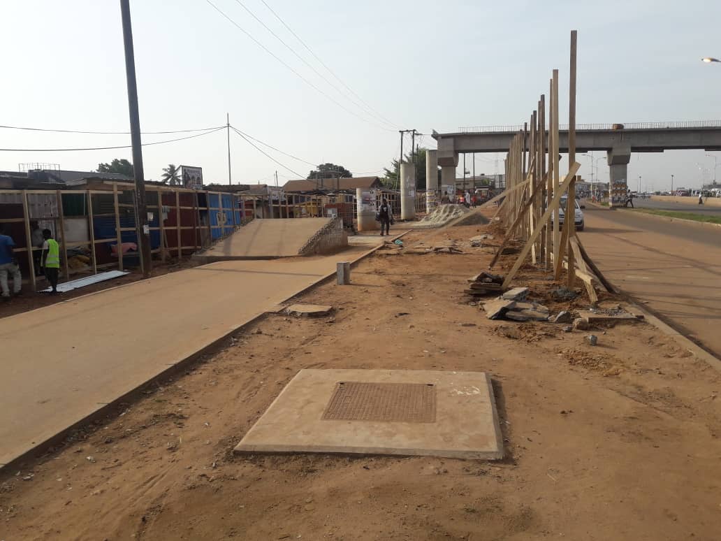 Initial works have commenced on some of the footbridges on the Adenta-Madina highway...#ghananewsagency #speed #accuracy #reliability #Adenta-Madina
