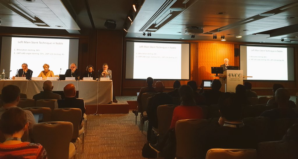 Imperial_IVCC's tweet photo. Brilliant talk on LMS angioplasty techniques by Dr Grube @Imperial_IVCC #IVCC2018 @MikhailGhada https://t.co/T94POA1GOX