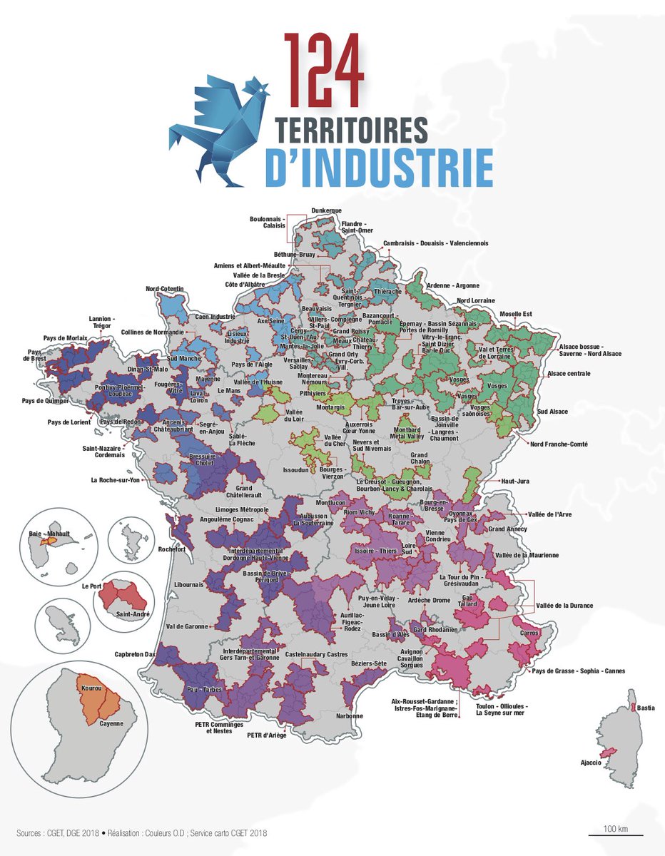 EPhilippe_LH's tweet photo. Territoires d’industrie : plus d’un milliard d’euros de financements seront orientés en priorité vers ces territoires. #UsineExtraordinaire https://t.co/p1QE1WcKB8