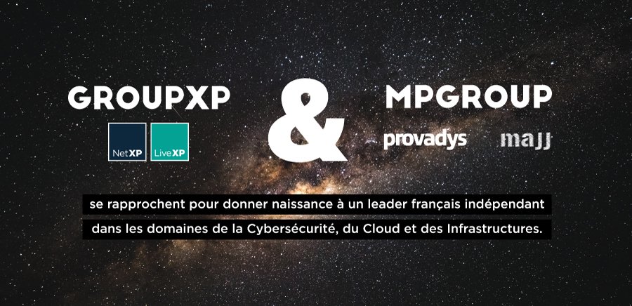 NetXP_Official's tweet photo. 📣 📣 NetXP, Provadys et Majj se rapprochent pour créer un leader français indépendant de la Cybersécurité, du Cloud et des Infrastructures ! https://t.co/eKO00okh2G https://t.co/3hLM14WmQ6