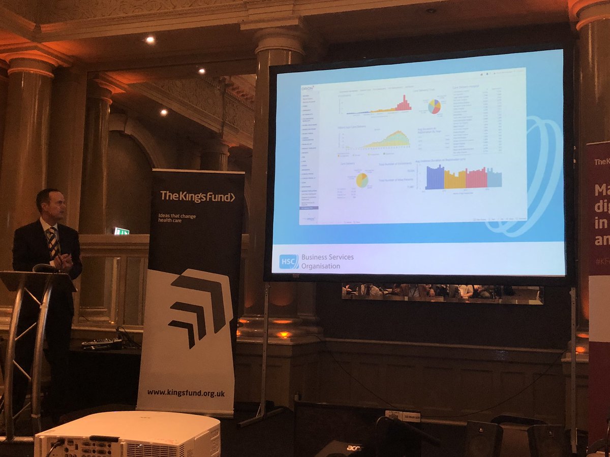 OrionHealthEMEA's tweet photo. Plans for a dashboard to delve into the data from the diabetes pathway in the Northern Ireland Electronic Care Record. Harnessing the power of data to improve care @S_J_Beattie at #KFDigital https://t.co/MtMejQZkSU