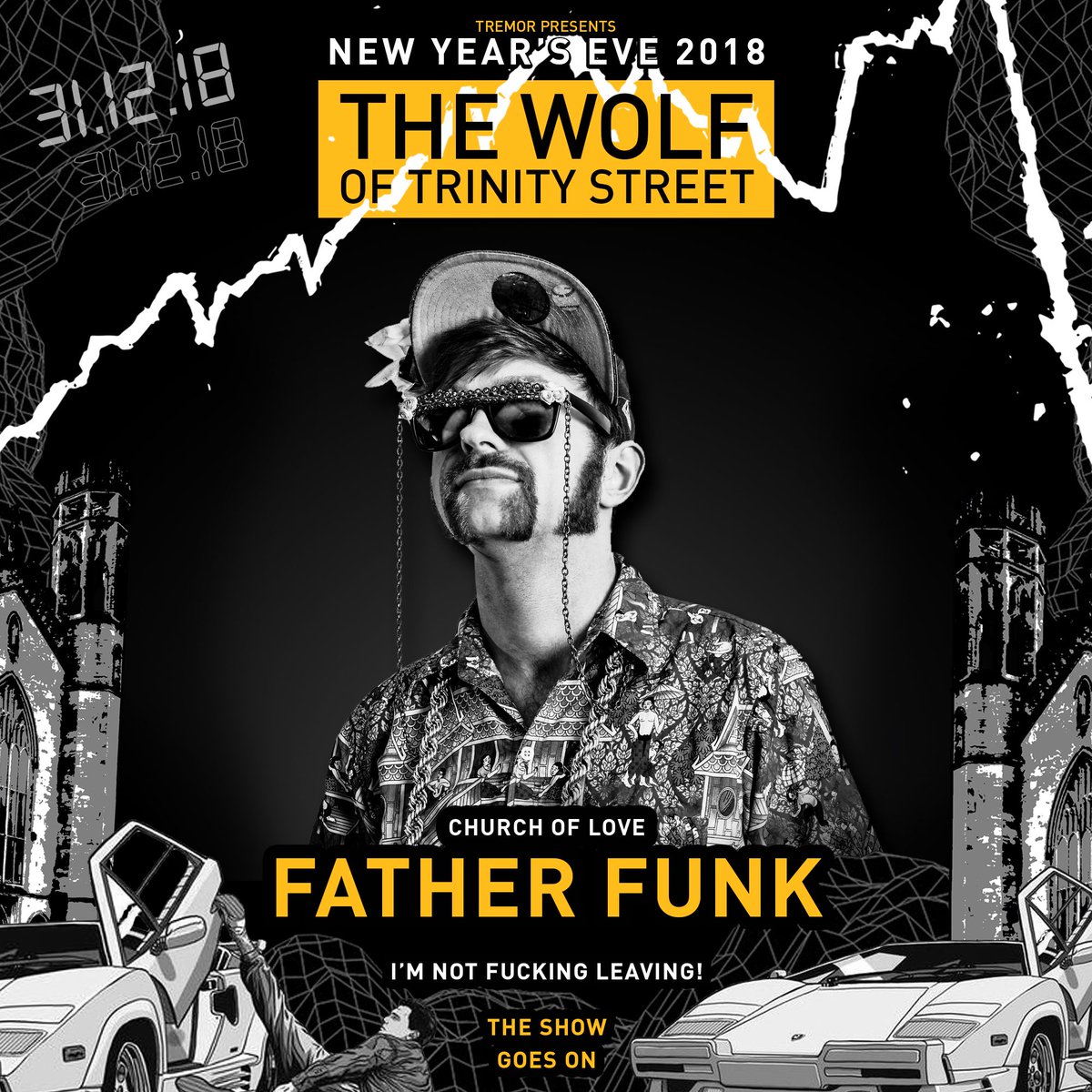 Tremor Soundsystem (@tremor_sound) on Twitter photo It wouldn't be a Tremor NYE without the steaziest man in Bristol, <a href="/fatherfunkmusic/">Father Funk</a> #lesspantsmoreparty
Tier 3 tickets available bit.ly/WolfOfTrinity_… It wouldn't be a Tremor NYE without the steaziest man in Bristol, <a href="/fatherfunkmusic/">Father Funk</a> #lesspantsmoreparty
Tier 3 tickets available bit.ly/WolfOfTrinity_…