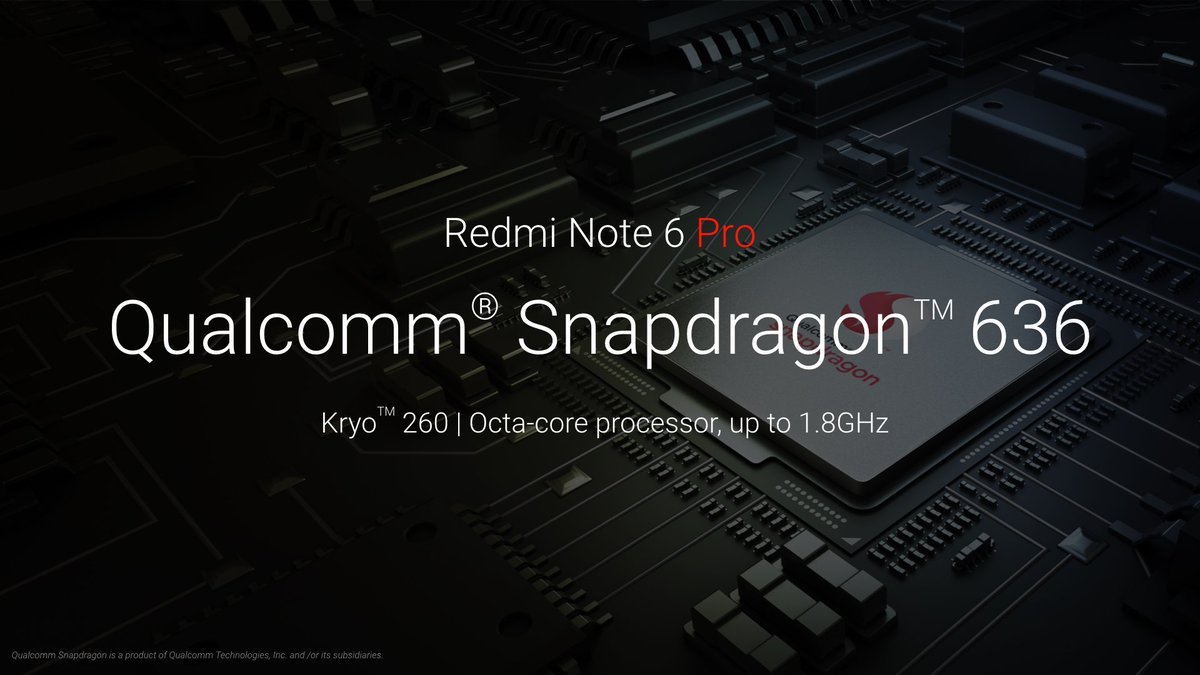 filmykitkit's tweet photo. Powered by the most balanced @Qualcomm® Snapdragon™ 636 SoC, a superior Qualcomm® Spectra™ 160 Image Signal Processor, up to 6GB of LPDDR4X RAM and 30% faster app launches, the all-new #RedmiNote6Pro is the most powerful #RedmiNote yet.
#RedmiNoteLegacy  @Flipkart https://t.co/O06ct3Eg2M
