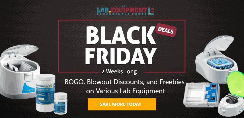 LabEquipMarket's tweet image. Black Friday Deals: Enjoy discounts + freebies on Centrifuge, Vortexer, Agarose, Electrophoresis System, Microtube Homogenizer, and Balances. Promo is valid from Nov 19 to 30, 2018 only. Learn more here - lab.equipment/pre-black-frid…