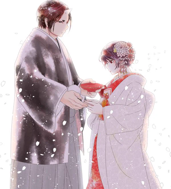 いい夫婦の日にかこつけて、推しカプの結婚式を描くのが趣味です 