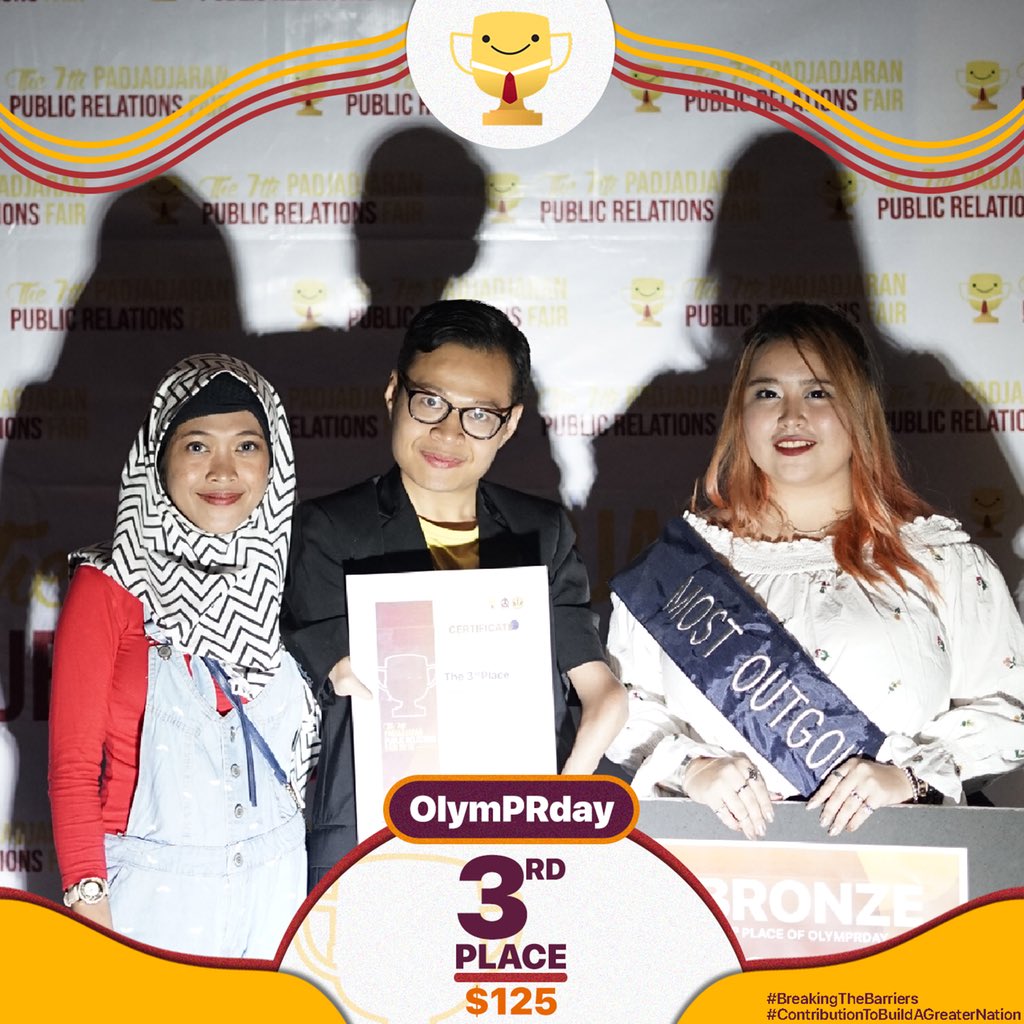 Once again, we would like to congratulate all winners of The 7th Padjadjaran PR Fair! Finally, all the hard work you did has been paid off!  

Also thank you to all finalists for contributing by giving ideas in creating better solutions for the welfare of the disabled.