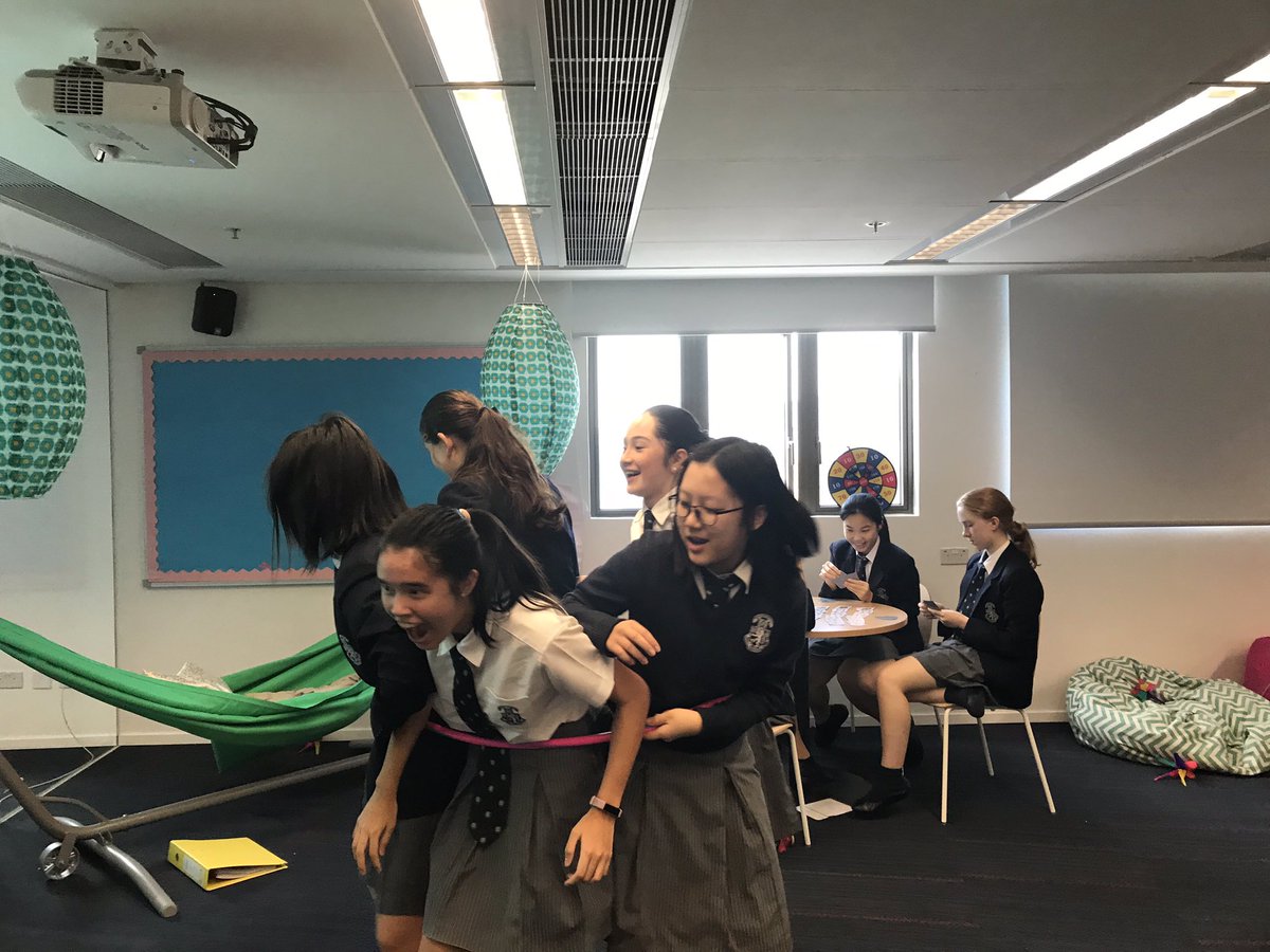 HHKSWu's tweet image. Taking the team hula challenge seriously #SuperwomenofWu #TheAteam #techfreethursday @Harrow_HK @HHKSAnderson