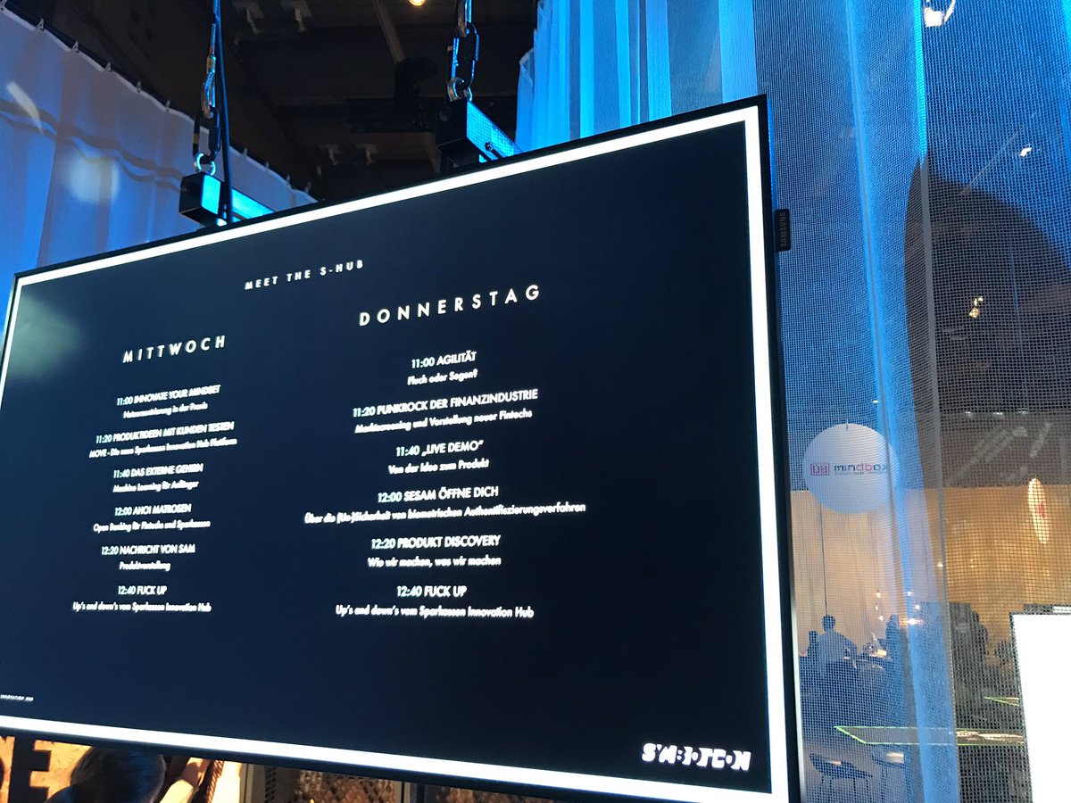 sparkassen_hub's tweet photo. Auf Kanal „rot“ der #SilentKeynotes-Kopfhörer starten in zehn Minuten die Kurzvorträge zu dem Motto ‚Meet the S-Hub‘ - wir vom #sparkassenhub stellen uns, unsere Arbeit und unsere Ideen vor. Reinhören - hier das Programm für heute!

#symbioticon #hackathon #fiforum https://t.co/brMspXOq8f