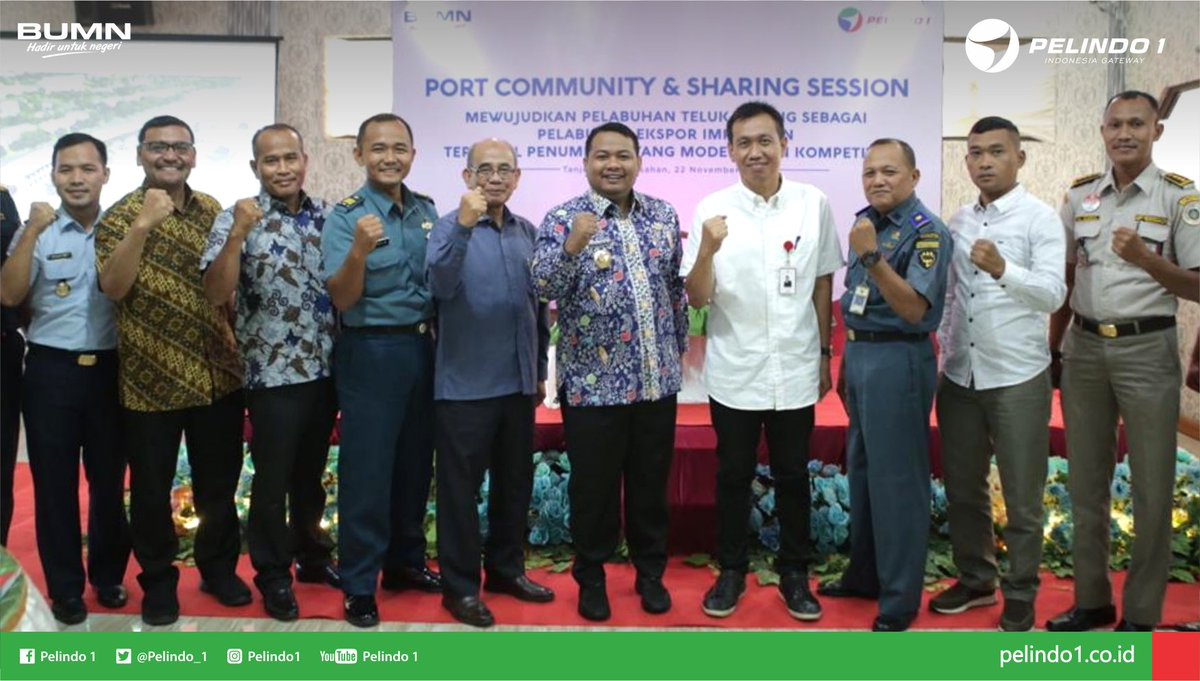 PelindoSPMT's tweet photo. #Portlovers, Pelindo 1 Cabang Tanjung Balai Asahan gelar Port Community, Kamis (22/11), yg dihadiri Walikota TB Asahan, H.M. Syahrial, SH, MH dalam rangka penguatan sinergitas segenap stakeholder dan mitra usaha di TB Asahan.
#PortCommunity #Pelindo1Update #IndonesiaGateway https://t.co/q1xQHwnpSw