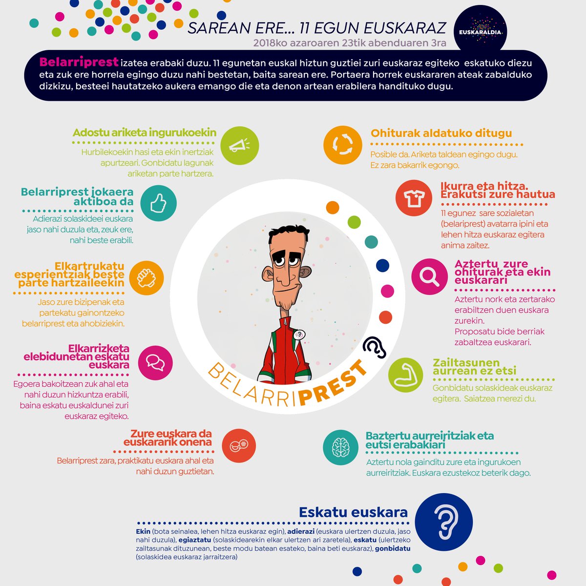 Sarean ere 11 egun euskaraz!
#Euskaraldia