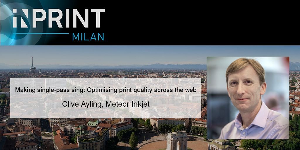 Making single-pass sing! Hear Clive Ayling's talk today about how to optimise print quality across the web at InPrint Milan at 11:00 in the Showcase Theatre bit.ly/2CBny9e <a href="/InPrintItaly/">InPrint Italy</a> #inprint18