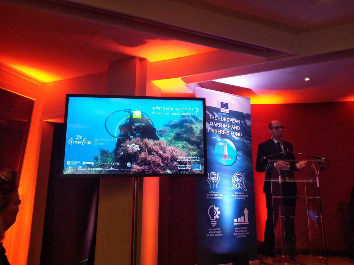 #EMFF18 Very interesting panel discussion @ on Blue Labs projects impacts and future trends :  <a href="/ARCHEOSUb_prj/">ARCHEOSUb Project</a> : digitalisation of aquaculture, <a href="/projectAMALIA/">AMALIA project</a>: valorising invasive seaweeds into high value products  <a href="/EU_MARE/">EU Maritime & Fish</a> <a href="/EU_EASME/">EASME - Executive Agency for SMEs</a> <a href="/victoria_beaz/">Victoria Beaz</a> <a href="/laumurie/">Laurence Murie</a> <a href="/Lemos_lab/">Lemos Lab</a>