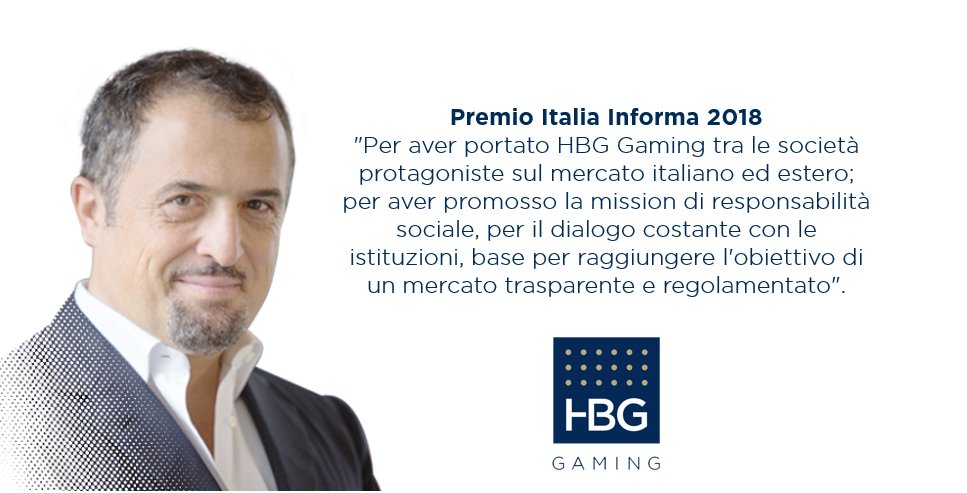 HBGgaming's tweet photo. Il Presidente di @HBGgaming, Antonio Porsia, insignito del "Premio Italia Informa" 2018. 
@AgiproNews -->https://t.co/fi7apwqqik https://t.co/3aBM6renQI
