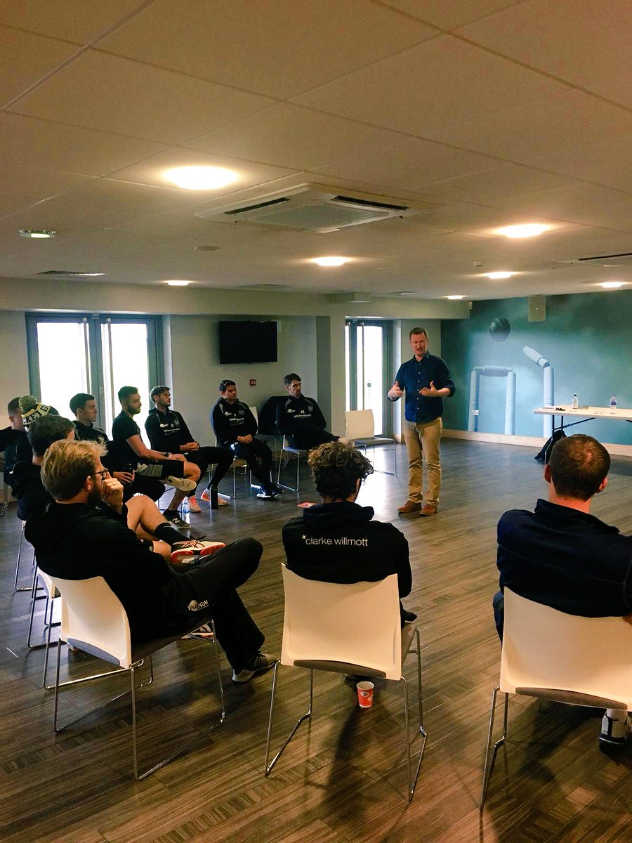🗣 Thanks to <a href="/RobGeraghty/">Rob Geraghty</a> for joining us down at <a href="/Gloscricket/">Gloucestershire Cricket</a> for our Public Speaking workshop.

👨‍🏫 Another key element for our Personal Development and Welfare programme as we continue to promote education outside of cricket.