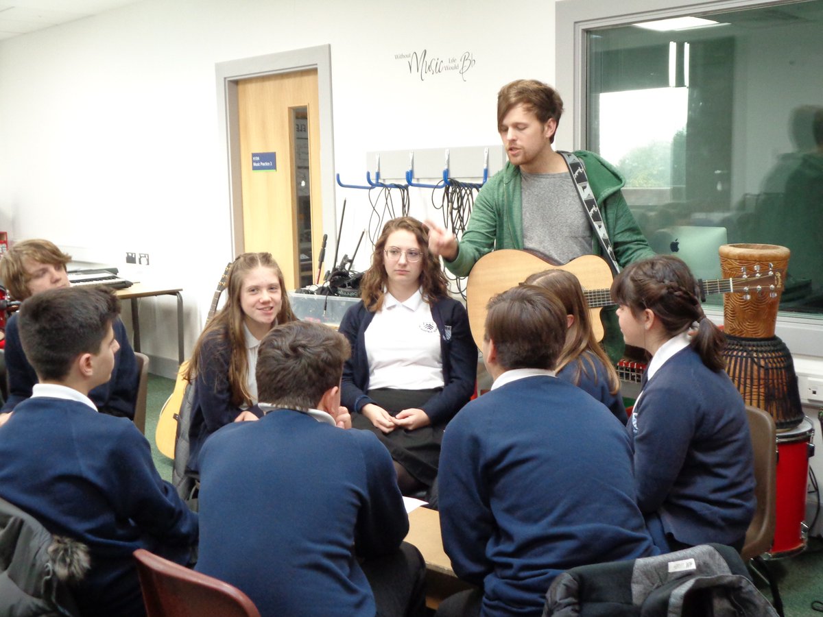 Thank you to <a href="/RichCottell/">Rich Cottell</a> for joining us yesterday to run a fantastic songwriting workshop. It was great to see the students creativity shine through and to hear them perform!