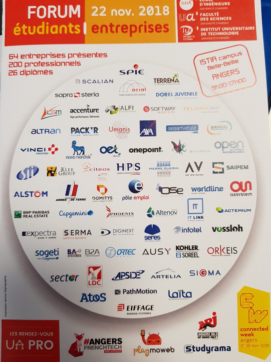 Sauju's tweet photo. Avec @orkeis49 au forum #UAPro de l'@ISTIA_Angers. https://t.co/frPVBQ9zyN