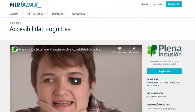 Plenainclusion's tweet image. Plena inclusión Spain launches its first massive online course on #cognitiveaccessibility 
More information: ow.ly/rOuY30mIaw1
#mooc @InclusionEurope @InclusionIntl