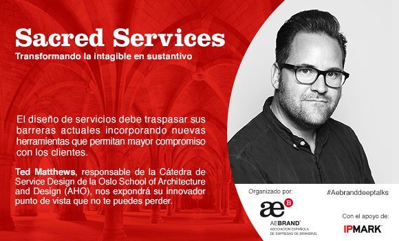 AebrandORG's tweet photo. Hola @mkdirecto, @elpublicistacom, @BrandsofSpain! El 27.11.18 a las 19:00 estaremos hablando con Ted Matthews sobre #SeviceDesign... Y HAREMOS ANUNCIOS IMPORTANTES PARA LOS PROFESIONALES DEL #BRANDING... https://t.co/bx6oZjEpgq https://t.co/ATqdgPIJxW