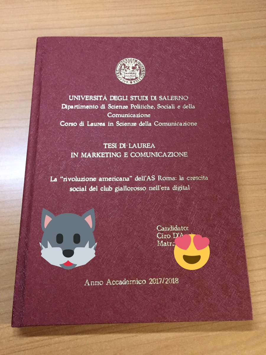 Ciro D Auria Officialasroma E Asromaen Mi Merito Un In Bocca Al Lupo Per La Mia Laurea Di Oggi