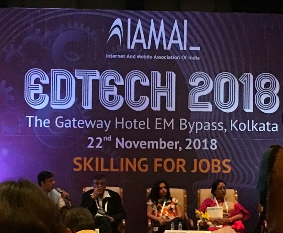 SurabhiDewra's tweet photo. Enjoyed being on moderated panel with @ghanshyamtiwari this morning at #edtech2018 - Skilling for Jobs - what's in for future of education in school !!!! @IAMAIForum https://t.co/u3j5DKCsA6