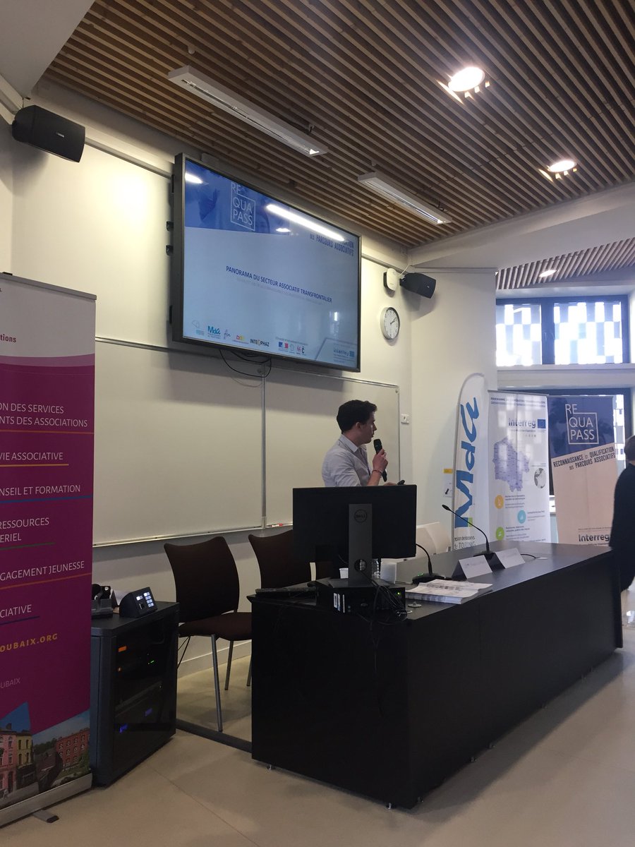 requapass's tweet photo. La journée continue avec la découverte du panorama associatif français et belge avec Carole DAVINI directrice de la @MPACharleroi et Thomas LAUWERS chargé de projets de la @MDAroubaix 

#ColloqueREQUAPASS https://t.co/f1bjpC6iw1