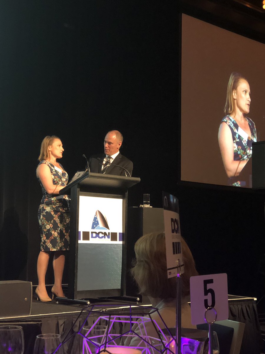 Jeanine Drummond, Harbour Master of Newcastle and Port Authority, wins the DCN Women in Shipping and Maritime Logistics Award. Superstar!
